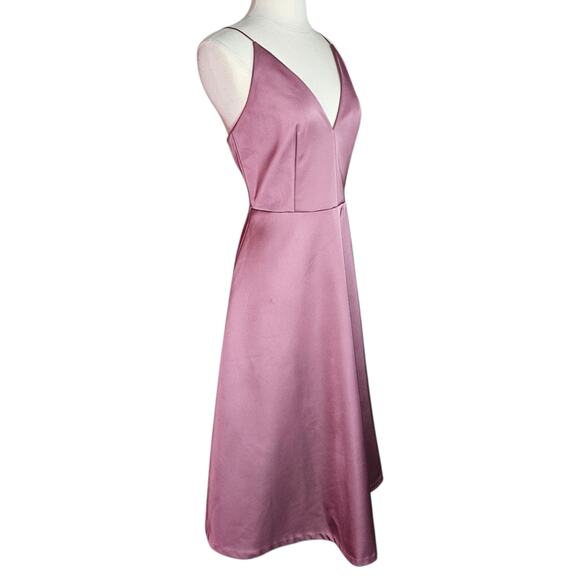 H&M A-line Fit & Flare Midi Dress In Blush Pink Size 8 NWT - Picture 6 of 13